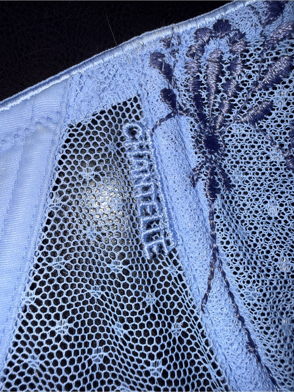 Chantelle Bra in Lilac. Made in France. Size is 100E. Photo #1 is accurate color